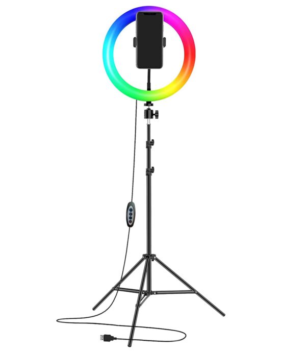 LIVESTREAMING RGB LED RINGLIGHT (3D-33) LIVESTREAMING RGB LED RINGLIGHT (3D-33)